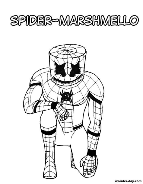 marshmello fortnite coloring pages print    day