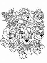 Patrol Coloring Charged Paw Mighty Pups Fun Kids Votes sketch template