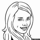 Coloring Pages Cameron Actor Actress Diaz Famous Getcolorings Getdrawings Actresses Color sketch template
