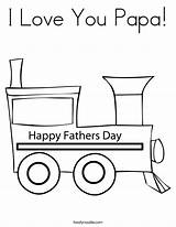 Coloring Papa Train Choo Papaw Pages Dad Print Fathers Printable Color Happy Father Noodle Papas Twisty Twistynoodle Tracing Built California sketch template