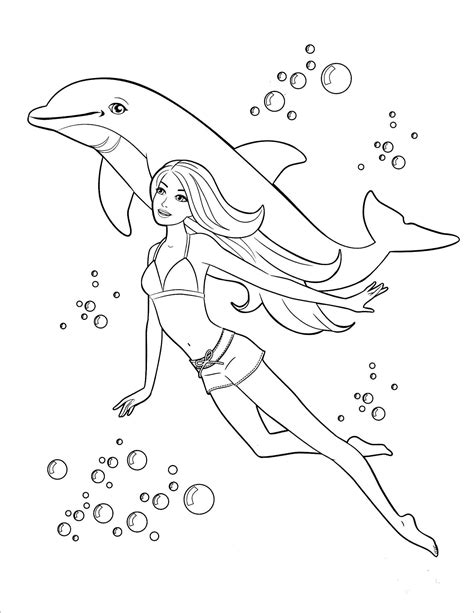 great collection coloring pages mermaid barbie mermaid coloring