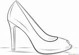 High Drawing Heels Heel Draw Shoe Coloring Easy Shoes Pages Supercoloring Step Sketch Tutorials Schuhe Da Pumps Template Kids Dress sketch template