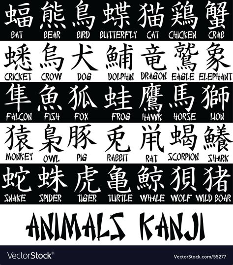 kanji text royalty  vector image vectorstock