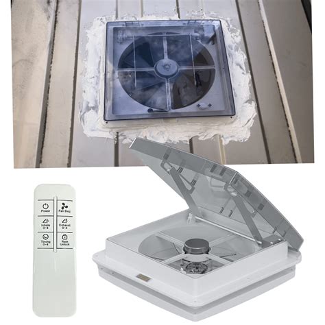 buy  rv roof fan vent  rain sensor  volt  speed motor remote intake exhaust smoke