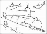 Submarines sketch template