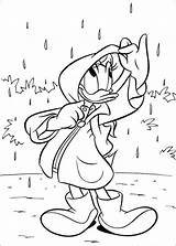 Coloring Rainy Pages Printable Duck Print Rain Toddlers Size sketch template