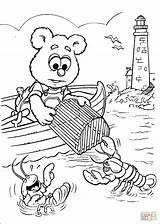 Coloring Pages Baby Fozzie Babies Lobsters Fishing Muppet Book Muppets Printable Drawing Info Through sketch template