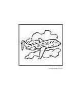 Coloring Pages Airplane Airplanes Printable Flying Kids sketch template