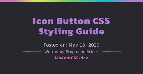 icon button css styling guide modern css solutions