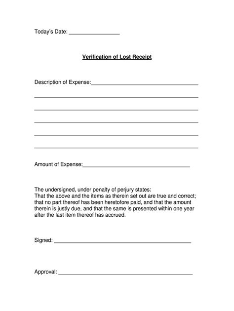 lost receipt form fill  sign  dochub