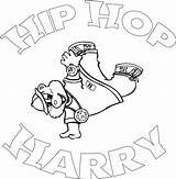 Hop Hip Coloring Pages Harry Sheets Book Rap Dance Girl Printable Sheet Graffiti Album Google Dancing Little When Books Popular sketch template