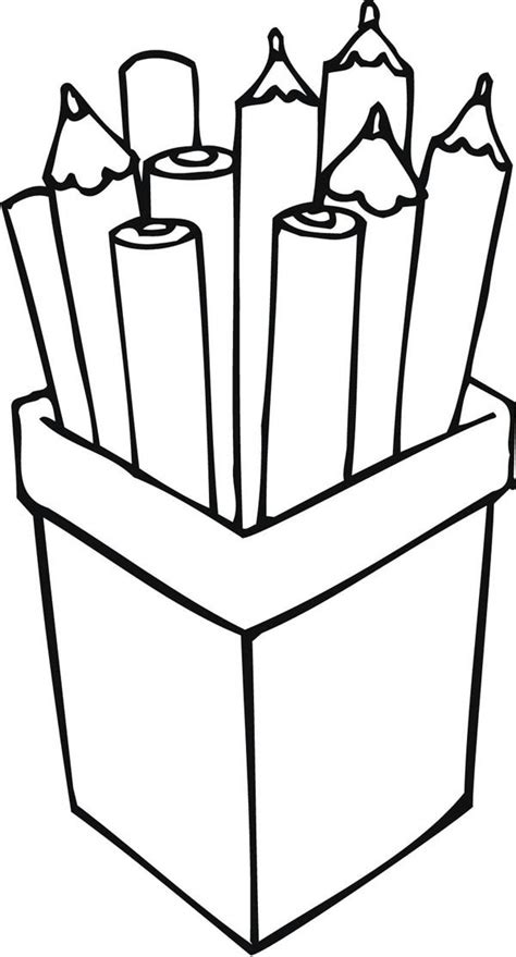 pencil coloring pages clipartsco