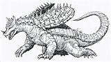 Godzilla Anguirus Kaiju Heisei Vignette1 Toho Neo Zapisano sketch template