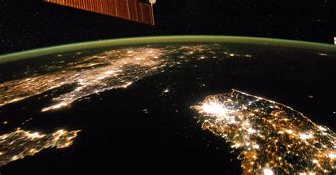 north korea  night   space pics