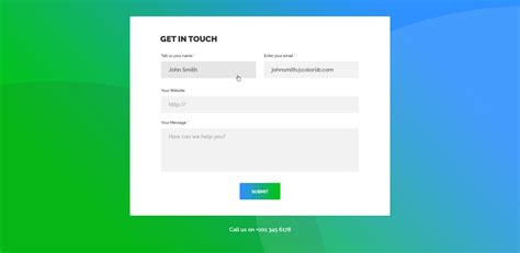 contact page template html sngalascom