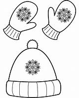 Winter Clothes Coloring Pages Print Kids Color sketch template