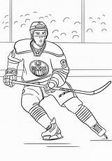 Hockey Connor Mcdavid Nhl Oilers Edmonton Imprimer Goalie Henrik Lundqvist Supercoloring Coloriages sketch template