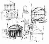 Pantheon Roman Sketch Template sketch template