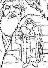 Hagrid Rubeus Potter Gratuit Coloriages Fois Imprimé sketch template