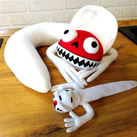 bridge worm plush toy inspired  trevor henderson cute etsy