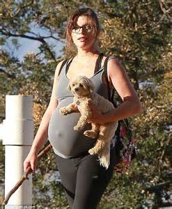 Take A Hike Pregnant Milla Jovovich Looks Ready To Pop As She S Joined