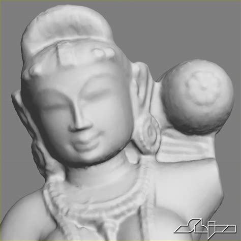 3d max indian statuette india