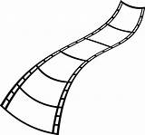 Film Clip Strip Reel Clipart Movie Cinema Template Vector Pixabay Coloring sketch template
