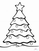 Coloring Christmas Tree Pages Ornaments Fun Kids Cute Plenty Decorations Space Own Pretty Add sketch template