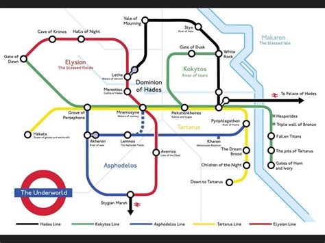 london underground tube map re imagined as the ancient greek underworld