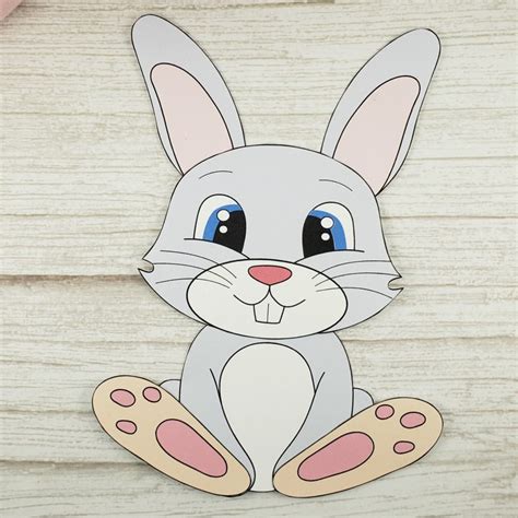 cut  paste bunny rabbit craft simple mom project
