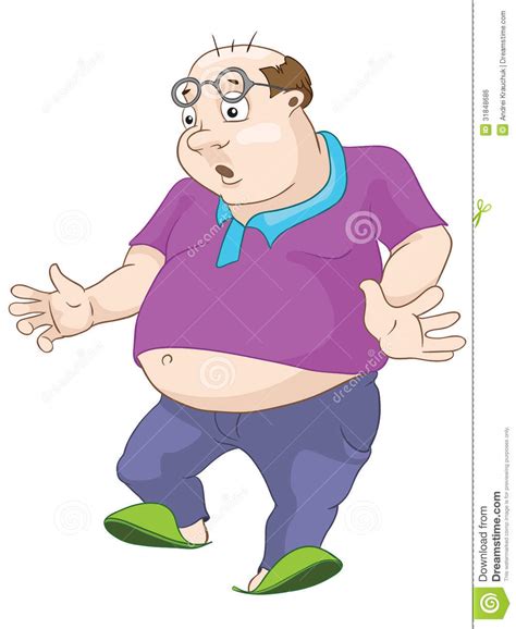 cheerful chubby men stock vector illustration of