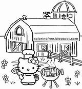 Coloring Pages Hello House Kitty Opera Sydney Countryside Color Printable Girls Outdoor Cooking Activities Teenage Drawing Kids Getcolorings Sheets Cute sketch template