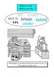 english teaching worksheets prepositions  place