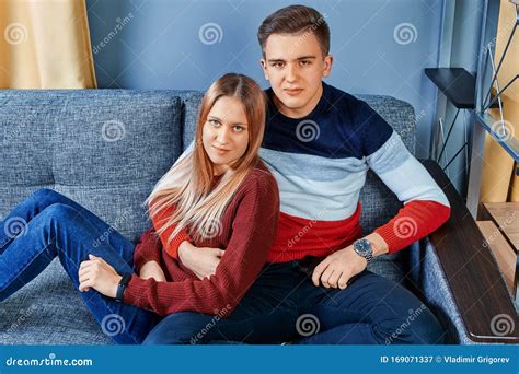 Loving Couple On Romantic Date In A Dorm Room Stock Image Image Of
