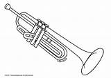Coloring Trumpet Trompeta Pages Dibujo Una Music Printable Grande Worksheets Instrumentos Colorear Musical Edupics Instrument Visitar Visit Musicales Choose Board sketch template