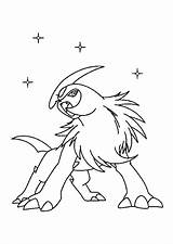 Absol Mega Pages Coloring Pokemon Template sketch template