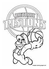 Coloring Denver Pages Nuggets Pistons Detroit Nba Mario Broncos Super Basketball Nugget Printable Mascot Arena Schedule Store Print Maatjes Browser sketch template