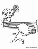 Court Tennis Coloring Pages Getdrawings Getcolorings sketch template