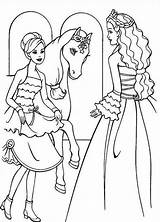 Barbie Coloring Horse Pages Printable Sheets Kids Princess Print Onlycoloringpages sketch template