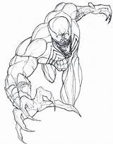 Venom Coloring Pages Spider Man sketch template