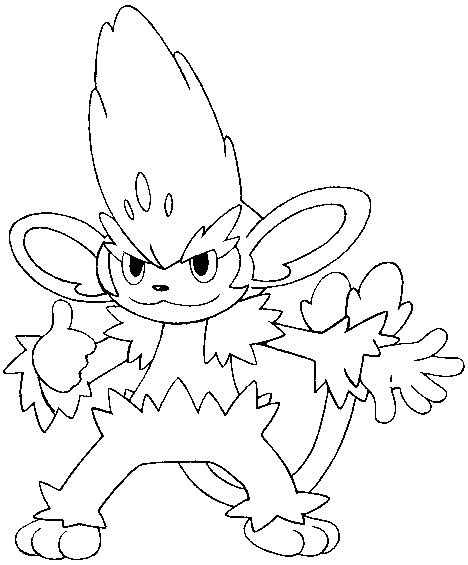 coloring pages pokemon simisage drawings pokemon
