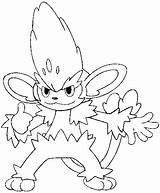 Pokemon Coloring Infernape Simisage Pages Getdrawings sketch template