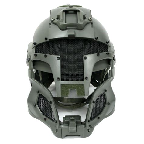 tactical interstellar space battle trooper full face airsoft helmet