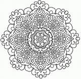 Coloring Pages Abstract Print Popular Mandala Intricate Flower sketch template