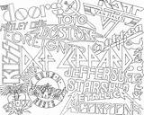 Collage Outline Bands Favorite Deviantart Fan Drawings sketch template