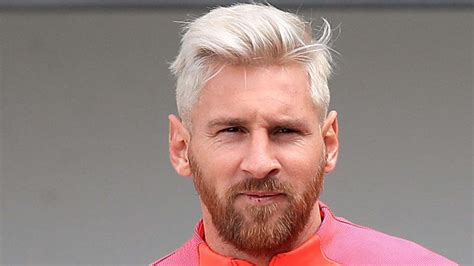 Gentlemen Prefer Blond Lionel Messi Follows Trend And