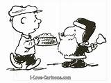 Coloring Christmas Charlie Brown Peanuts Pages Popular Coloringhome sketch template