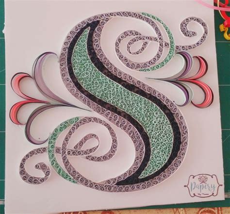 complete  letter quilling paper art  papery quilling letters