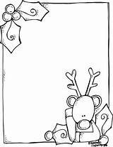 Christmas Border Santa Borders Letter Coloring Blank Clipart sketch template