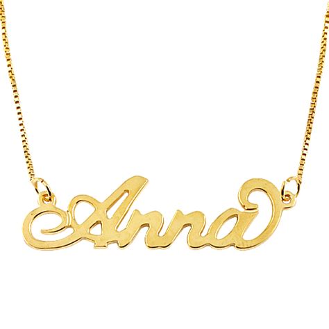 Small 18k Gold Plated Sterling Silver Carrie Name